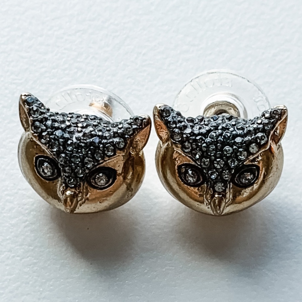 Stella & Dot Pave Owl Studs